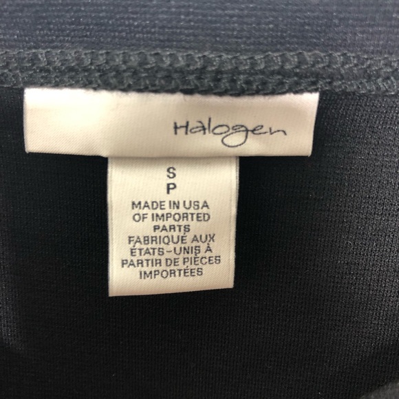 Halogen Black Flutter Short Sleeve Ruffle Detail Top Small Petite Size 4 6 - Picture 9 of 10